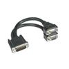 Cables To Go 9in One LFH-59 (DMS-59) Male to Two HD15 VGA Female Cable (38065)