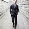 Attitude®/MD Wool Plaid Suit