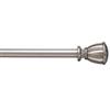 'Sienna' Pewter Tone Rod and Finial Set