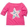 OshKosh B'Gosh® Girls Jersey 3/4 Sleeve Tee