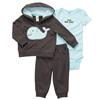 Carter's® Boys' 3 Piece Whale Cardigan Set- infant/Toddler