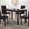 Walker 5-Pc. Ensemble With Brown-Upholstered Chairs Dining Collection