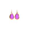 JESSICA®/MD Lavender Teardrop Earring with Faceted Stone