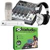 Behringer PODCASTUDIO FIREWIRE - Complete Podcasting Bundle with Mixer, Microphone, FireWir...