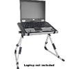 Laptop Caddy Portable Adjustable Folding Computer Desk w/22mm Blue LED Fan