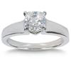 1.01 ct Cushion Cut, VS1 Clarity, E Colour Diamond Solitaire Ring Platinum