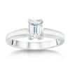 1.01 ct Emerald Cut, VVS1 Clarity, F Colour Diamond Solitaire Platinum Ring