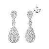 Round Brilliant Diamond Drop Earrings (0.50 ctw) 14-kt White Gold