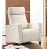Dutailier® Wagner White Top Grain Leather Recliner