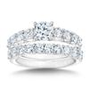 Round Diamond Wedding Set (2.15 ctw) Platinum