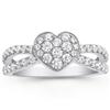 Round Brilliant Heart Shape Diamond Ring (0.76 ctw)