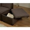 Cove Chocolate Brown Storage Ottoman