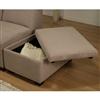 Cove Stone Beige Storage Ottoman