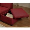 Cove Santa Fe Red Storage Ottoman