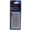 Bosch 4" Jig Saw Blade For Metal (T123X) - 5 Pack
