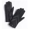 Isotoner® Short Gloves With Leather Chevrons And Palm Strips