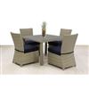 Leisure Design 'Bungalow' 5-Piece Woven Aluminum Dining Set