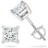Princess Cut Diamond Stud Earrings (2.00 ctw) Platinum