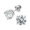 Round Diamond Stud Earrings (1.60 ctw) 14-kt White Gold