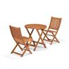 Hampton Bay Folding Wood 3 Piece Bistro Set