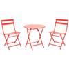 The Home Depot Patio 3-Piece Folding Bistro Set, Red