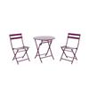 The Home Depot Patio 3-Piece Folding Bistro Set, Purple