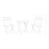 The Home Depot Patio 3-Piece Folding Bistro Set, White