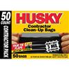 Husky Contractor Clean-Up Bags - 50 Count