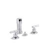 Kohler Taboret Bidet Faucet With Vertical Spray And Lever Handles