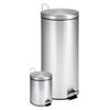 Honey-Can-Do International 30L and 3L Stainless Steel Step Can Combo