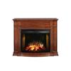 Muskoka Soames Electric Fireplace, Burnished Walnut Finish - 33 Inch Curved Firebox