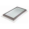 Columbia Skylights Fixed Self Flashing LoE3 Clear Glass Skylight - 2 Feet x 4 Feet With GREY Cap