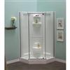 Mirolin Sorrento 42 Inch Acrylic Frameless Neo-Angle Shower Package