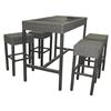 Hampton Bay Tacana 5 Piece High Bar Dining Set