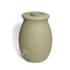 Algreen Castilla 50 Gallon Decorative Rain Barrel with Integrated Planter - Sandalwood