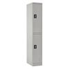 Sandusky Quick Assembly 72 in. H x 12 in. W x18 in. D Dove Gray Double Tier Locker