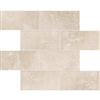 Modamo Ivory Ceramic Mosaic - 3 inches x 6 inches