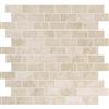 Modamo Ivory Ceramic Mosaic - 1 inch x 2 inches