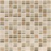 Modamo Ivory Noce Ceramic Glass Blend Mosaic - 1 inch x 1 inch