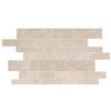 Modamo Interlock Ivory Ceramic Mosaic - 19 inches x 12.25 inches