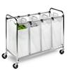 Honey-Can-Do International Heavy-duty Quad sorter, chrome