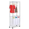 Honey-Can-Do International Urban Laundry Center- Chrome Rolling