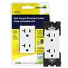 Leviton - Renu Leviton Renu Tamper Resistant Receptacle RER20-WW, 20A-125V, in White on White