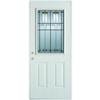 Stanley Doors Half Lite 2-Panel Painted Steel Entry Door