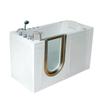 Ella Walk In Baths 55W x 30D Deluxe Acrylic Dual Massage Walk-In Tub, Dual 2Drain, Left Hand Sid...