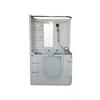 Steam Planet Heated Air Jet Walk-In Bathtub With Surround, Thermostatic Controls & Outward-Openin...