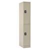 Sandusky Quick Assembly 72 in. H x 12 in. W x18 in. D Putty Double Tier Locker