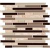 MSI Stone ULC Amalfi Royale Pattern Glass/Porcelain Mesh-Mounted Mosaic Wall Tile