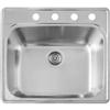 BLANCO Stainless Steel Topmount Laundry Sink, Single Bowl, 3-Hole