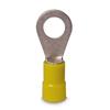 Gardner Bender Ring Terminal 12-10 AWG Stud Sz 1/4 In TO 3/8 In Yellow 4/CARD